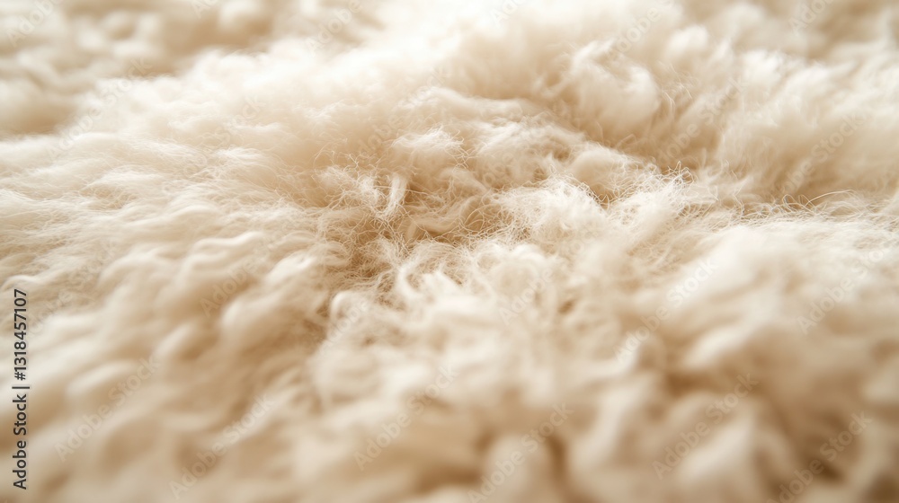 Soft, fluffy, cream-colored textured fabric Soft, fluffy, cream-colored textured fabric