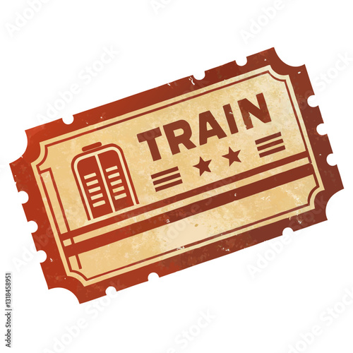 vintage train ticket