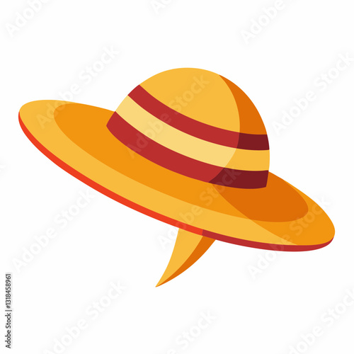 stylish sun hat with a wide brim