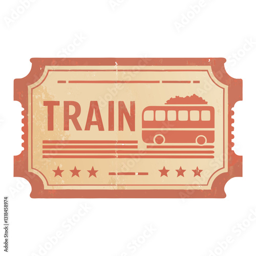 vintage train ticket