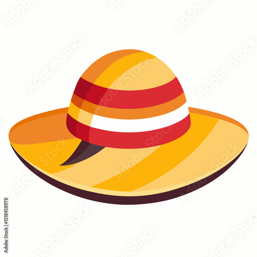 stylish sun hat with a wide brim