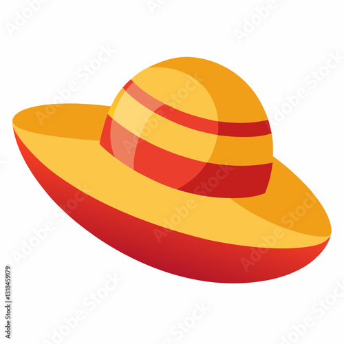 stylish sun hat with a wide brim