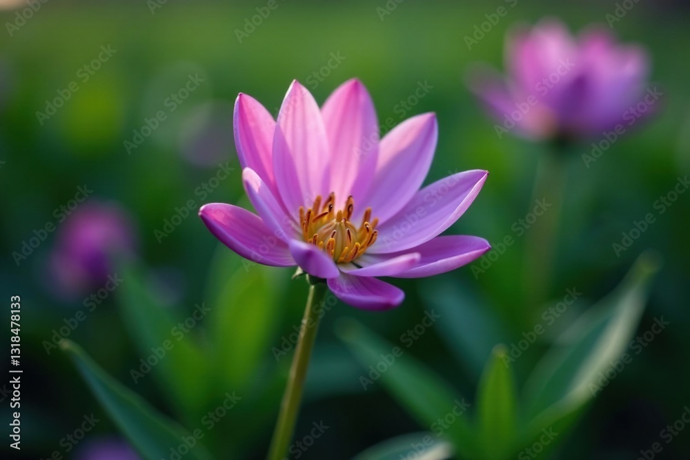 delicate green petals on a purple flower blooming in the garden, gardening, botanical delicate green petals on a purple flower blooming in the garden, gardening, botanical