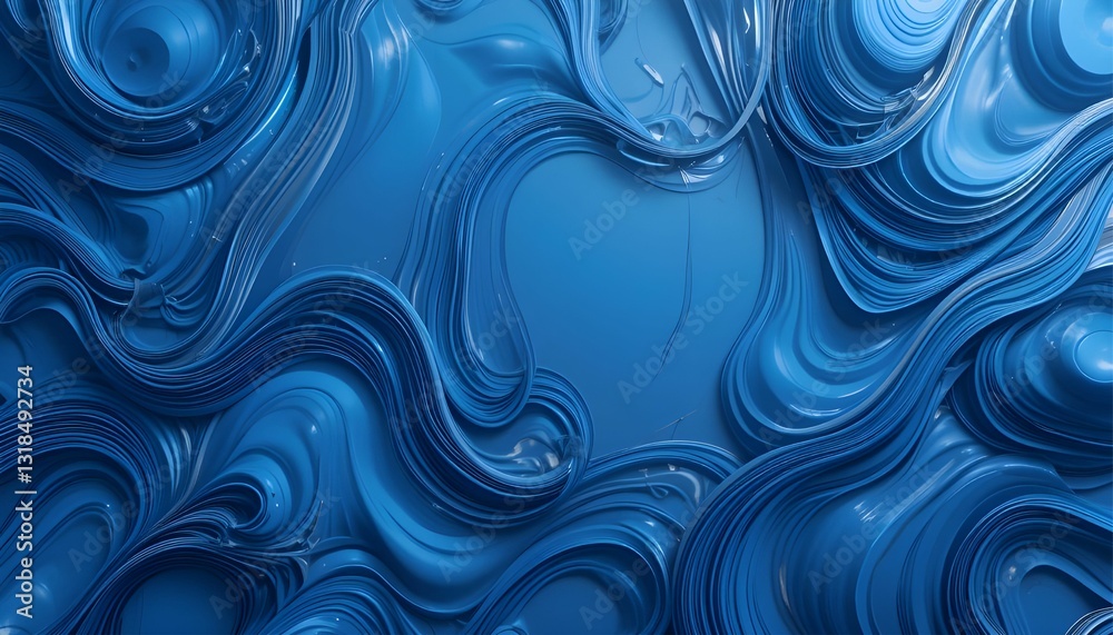 blue abstract with wavy and curved patterns #background4K blue abstract with wavy and curved patterns #background4K
