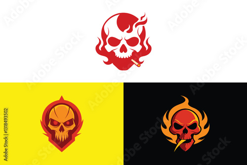 skull logo design