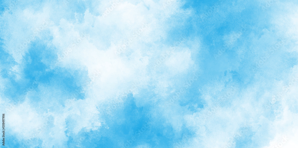 Hand painted light blue background with watercolor, abstract watercolor scraped grungy background, Modern and paper texture design with sky blue cloud paint brush. Hand painted light blue background with watercolor, abstract watercolor scraped grungy background, Modern and paper texture design with sky blue cloud paint brush.