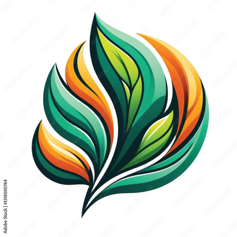 Leaf logo vector Leaf logo vector