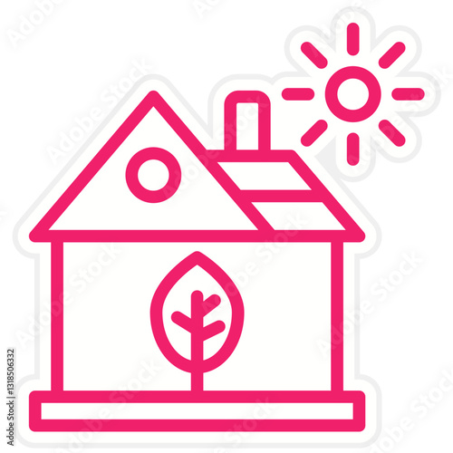 Vector Design Eco House Icon Style