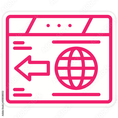 Vector Design Redirect Icon Style