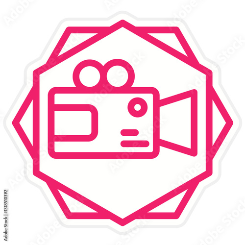 Vector Design Video Camera Icon Style