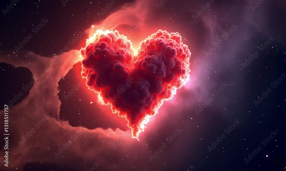 The Heart Nebula in Deep Space The Heart Nebula in Deep Space