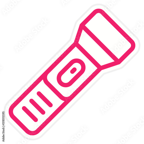Vector Design Flashlight Icon Style