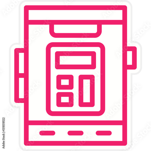 Vector Design Mobile Calculator Icon Style