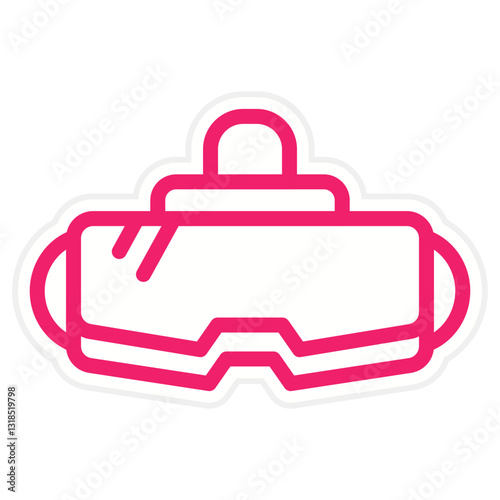 Vector Design Vr Glasses Icon Style
