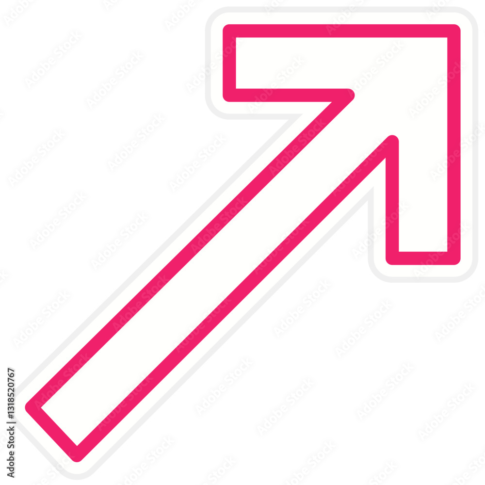 Vector Design Up Right Icon Style Vector Design Up Right Icon Style