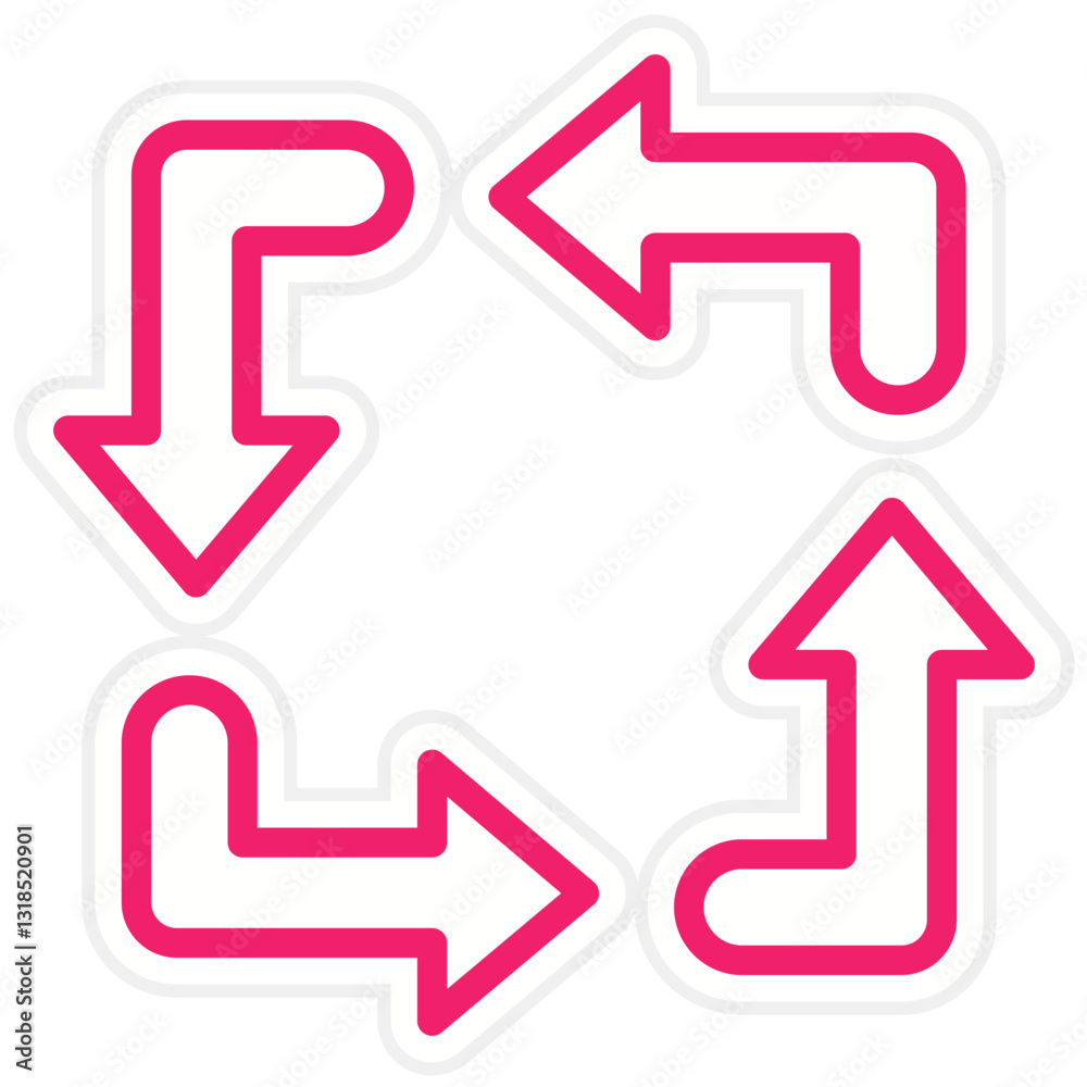 Vector Design Rectangular Arrow Icon Style Vector Design Rectangular Arrow Icon Style