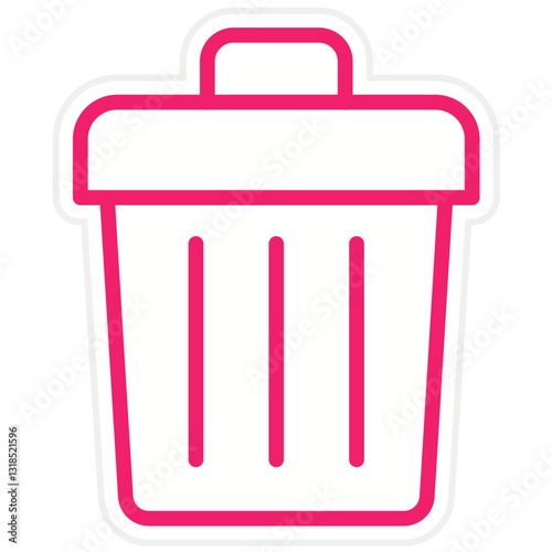 Vector Design Trash Icon Style
