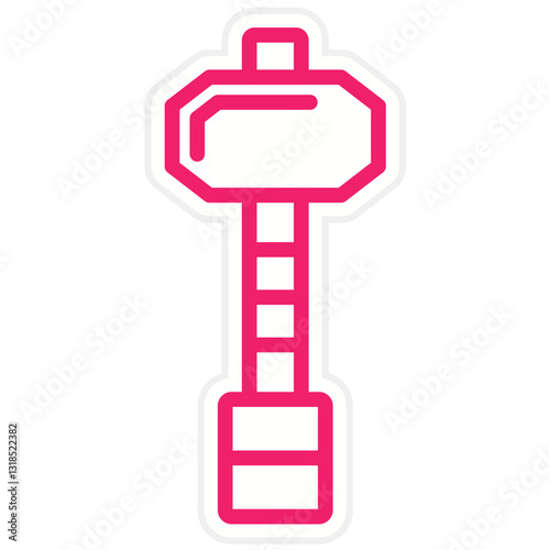 Sledgehammer Vector Design Icon Style
