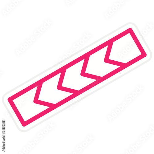 Barricade Tape Vector Design Icon Style