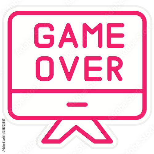 Game Over Vector Design Icon Style