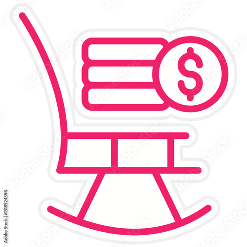 Retirement Fund Vector Design Icon Style