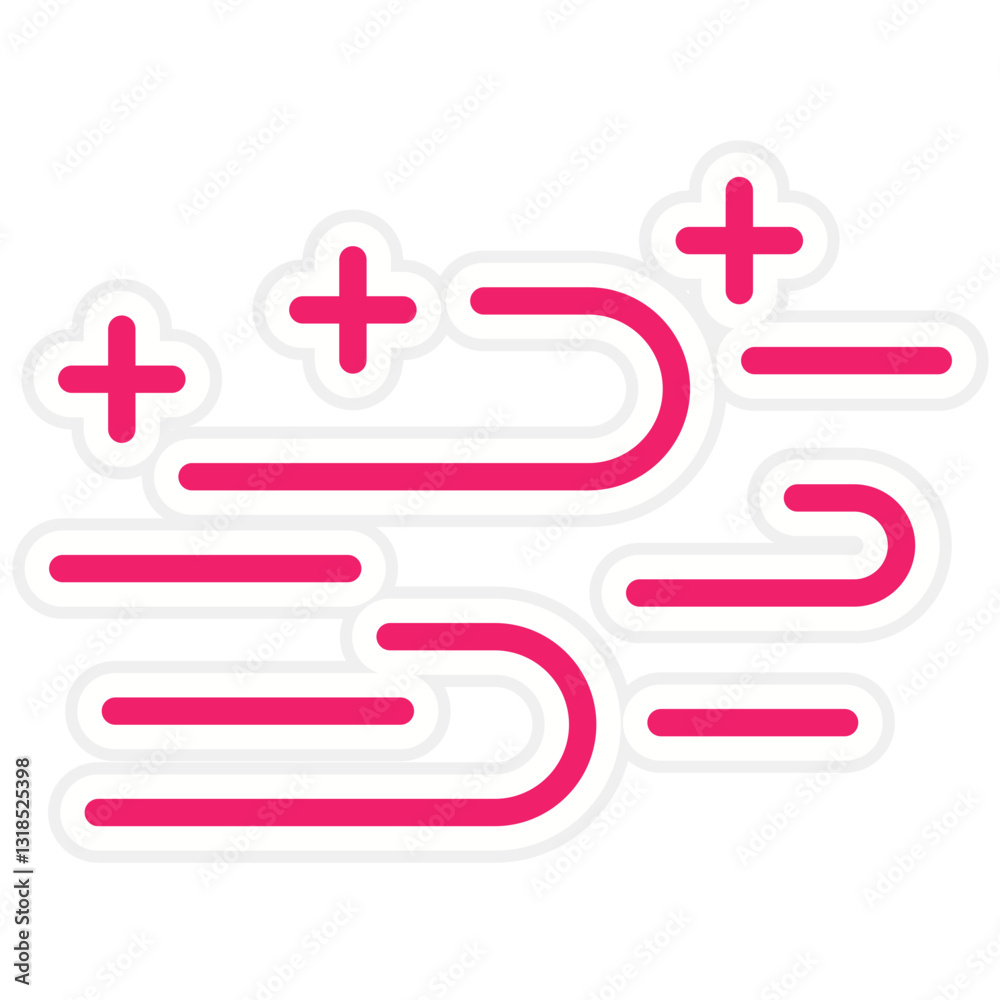 Obraz premium Clean Air Vector Design Icon Style