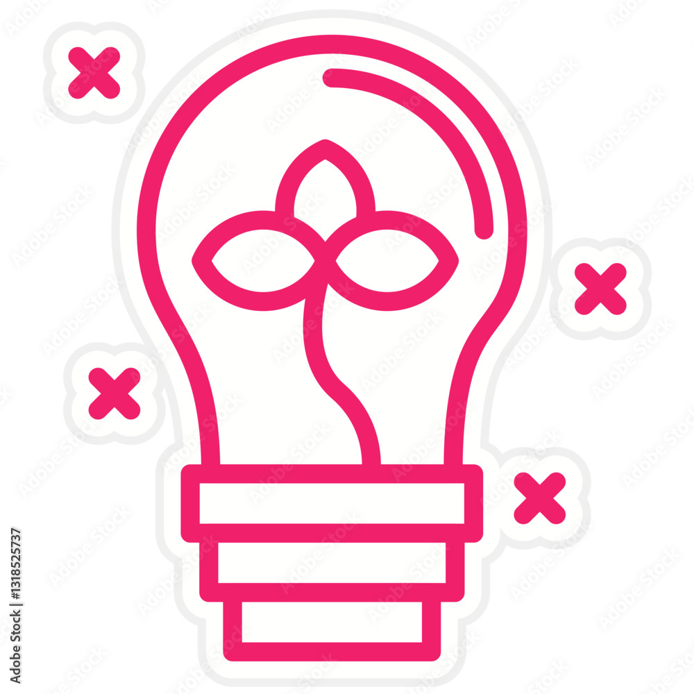 Fototapeta premium Green Innovation Vector Design Icon Style