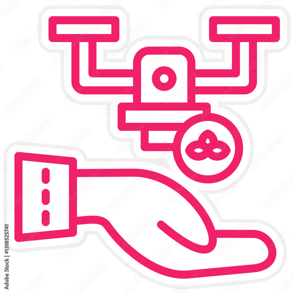 Eco Entrepreneurship Vector Design Icon Style Eco Entrepreneurship Vector Design Icon Style
