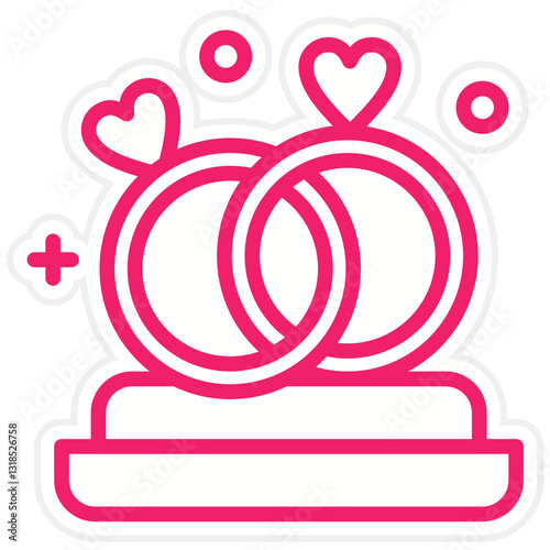 Proposal Ring Vector Design Icon Style
