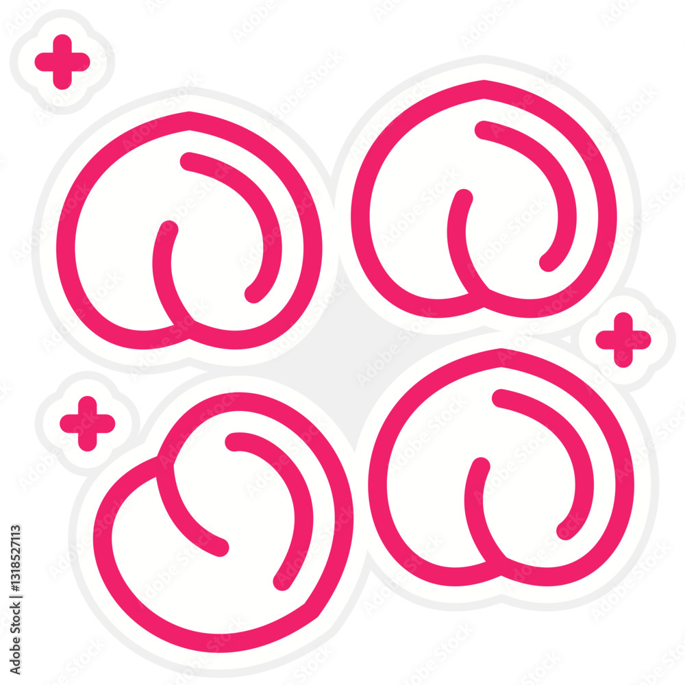 Obraz premium Chickpeas Vector Design Icon Style