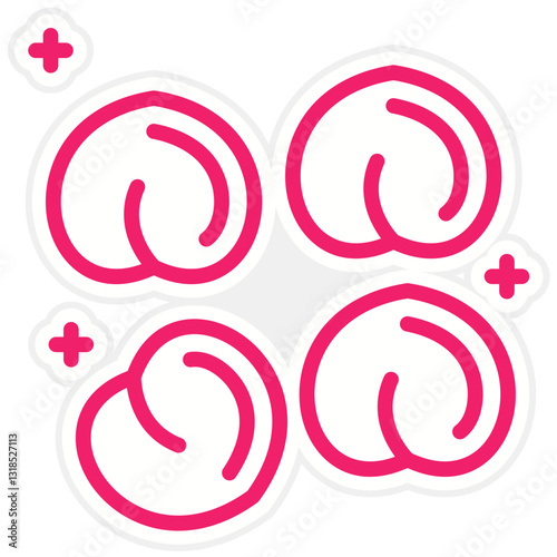 Chickpeas Vector Design Icon Style