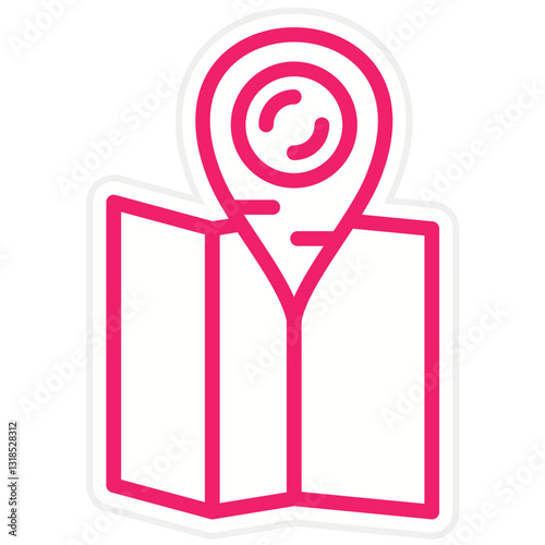 Pinpoint Vector Design Icon Style