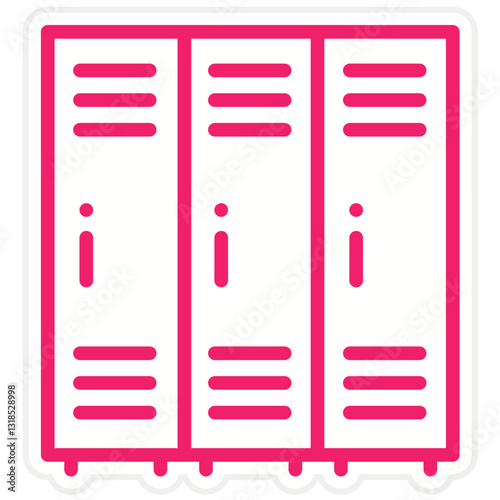 Vector Design Lockers Icon Style