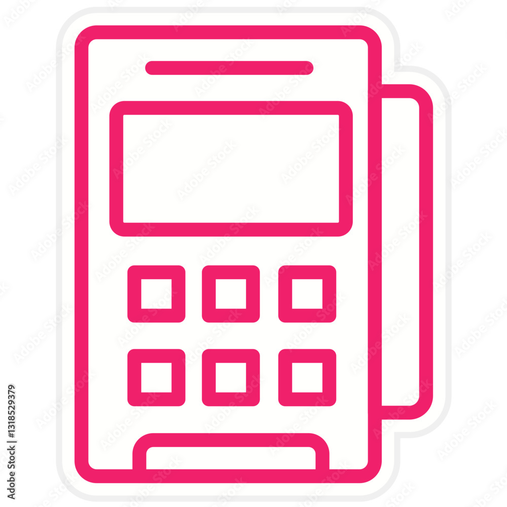 Vector Design Pos Terminal Icon Style Vector Design Pos Terminal Icon Style