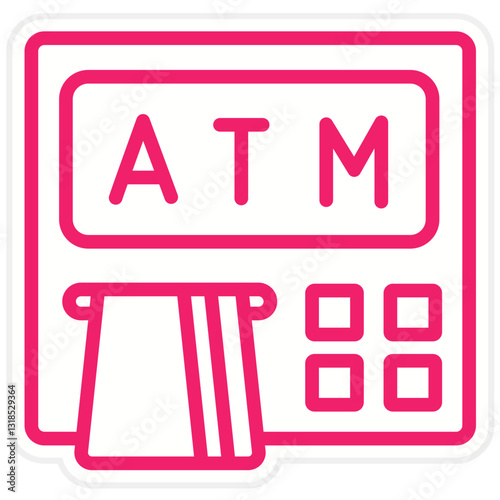 Vector Design Atm Machine Icon Style