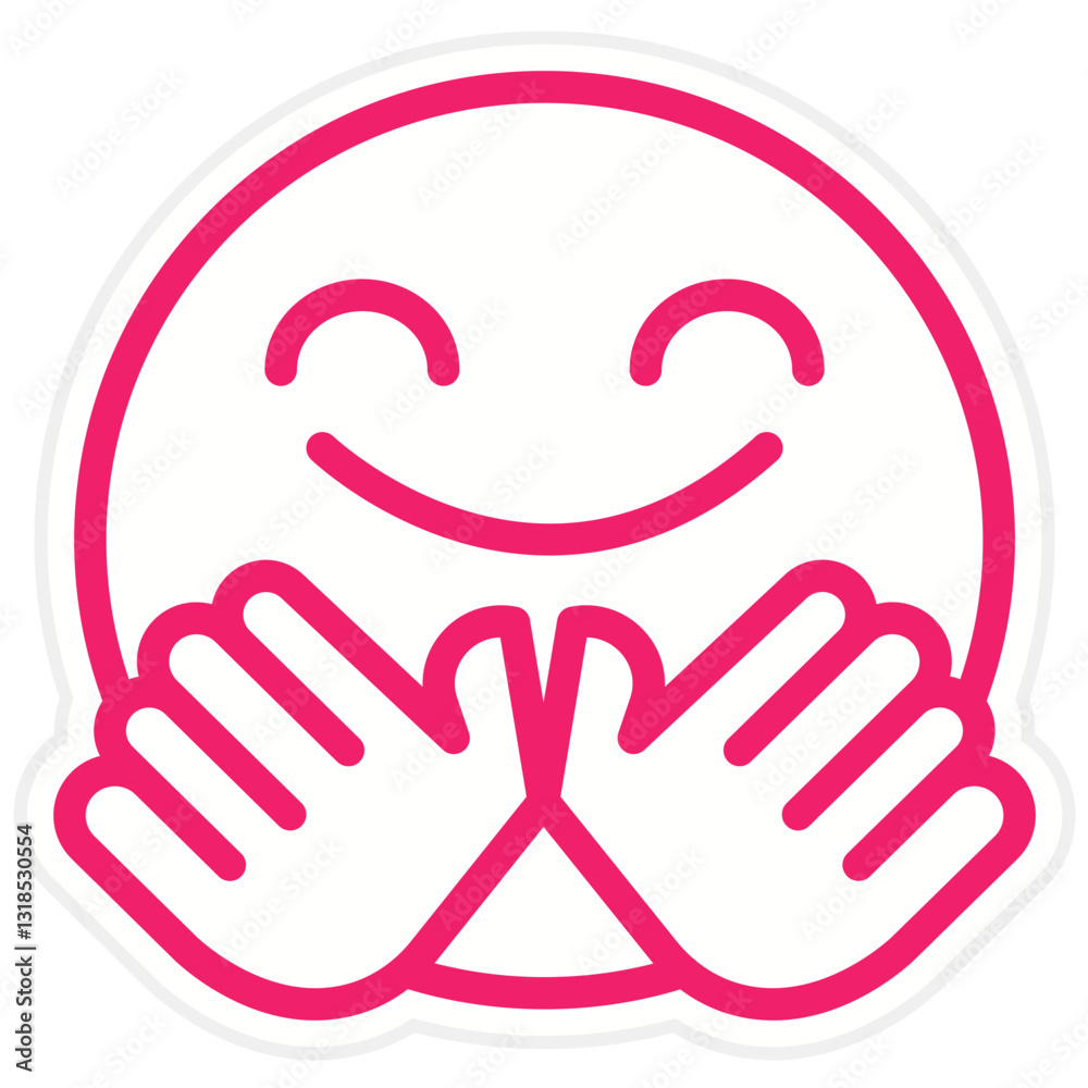 Obraz premium Vector Design Hug Icon Style