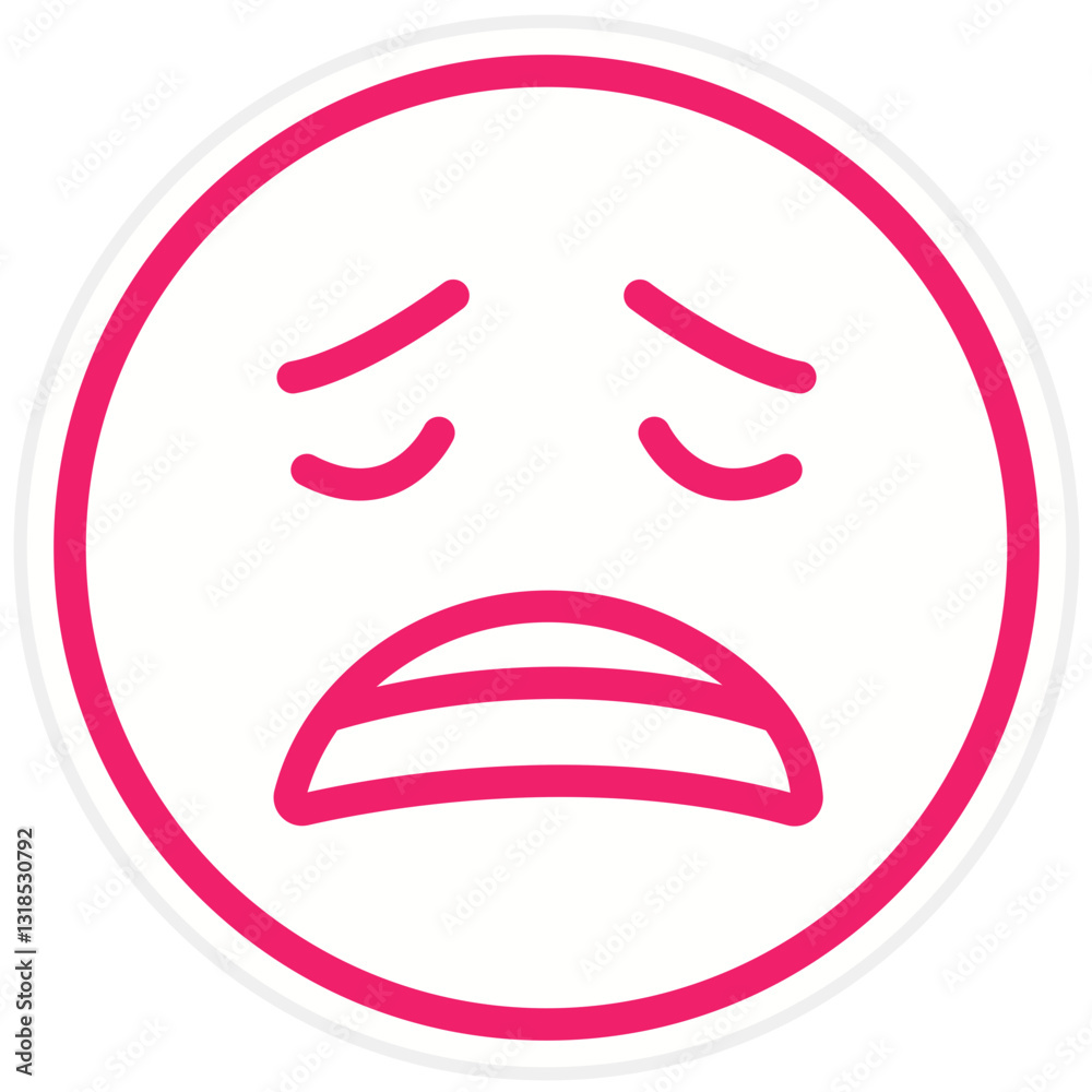 Vector Design Disappointed Icon Style Vector Design Disappointed Icon Style
