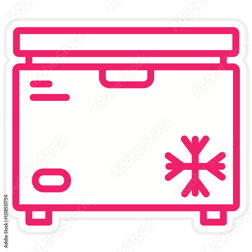 Vector Design Freezer Icon Style