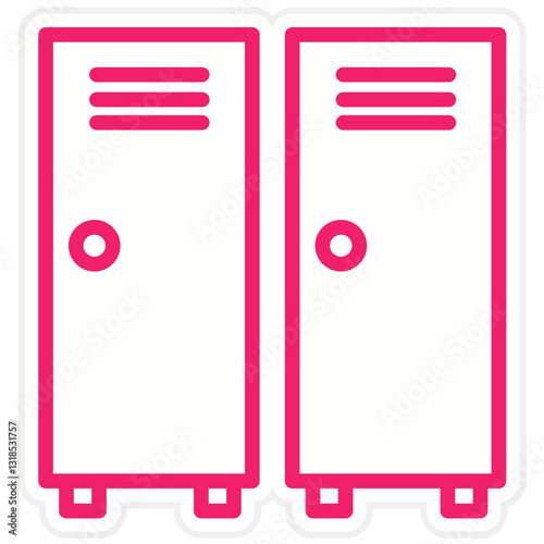 Vector Design Lockers Icon Style