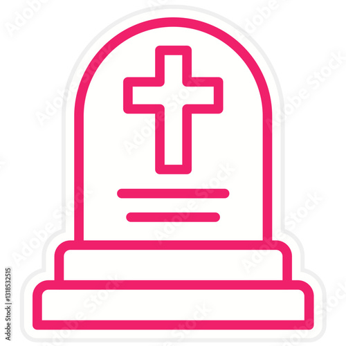 Vector Design Tomb Icon Style