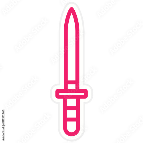 Vector Design Dagger Icon Style