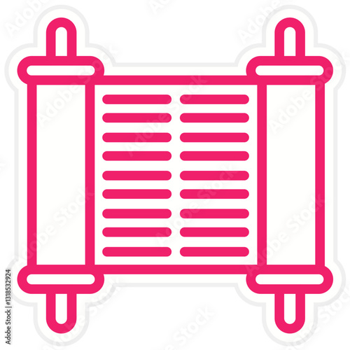 Vector Design Torah Icon Style