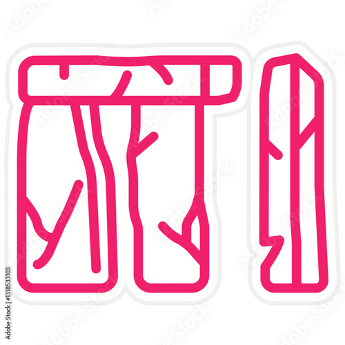 Vector Design Stonehenge Icon Style