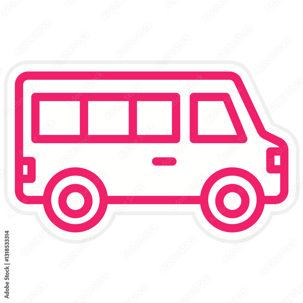 Vector Design Van Icon Style Vector Design Van Icon Style