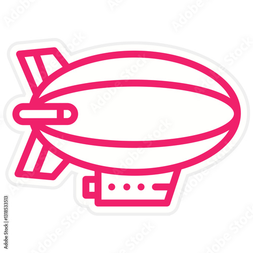 Vector Design Zeppelin Icon Style