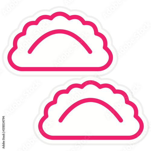 Vector Design Empanada Icon Style