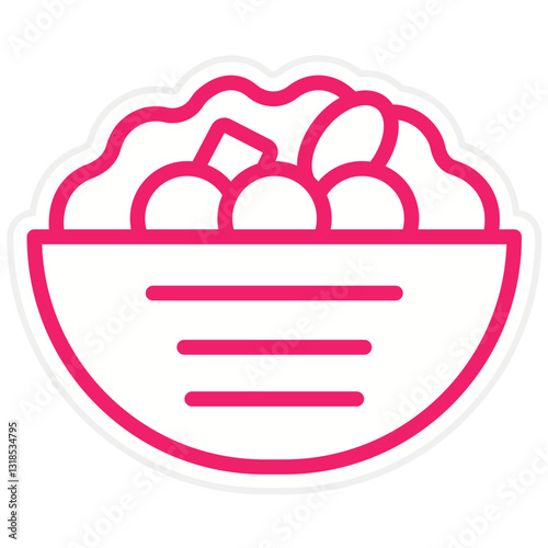 Vector Design Falafel Icon Style