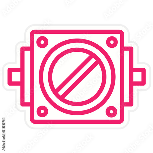 Vector Design Throttle Plate Icon Style
