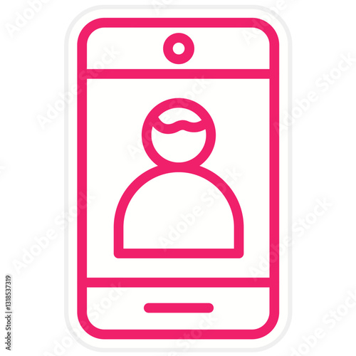 Vector Design Front Camera Icon Style
