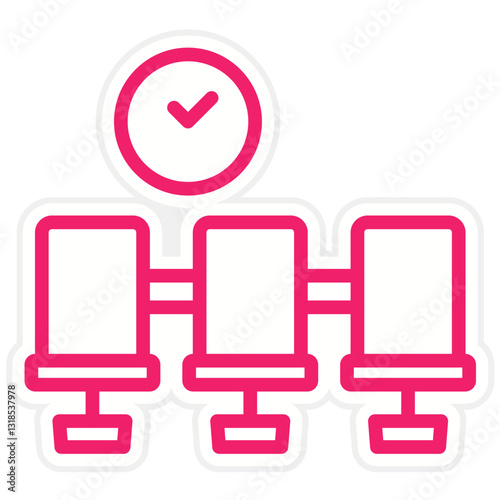 Vector Design Waiting Room Icon Style